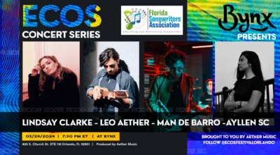 Ecos Concert Series Presents: Lindsay Clarke, Ayllen SC, Man De Barro, Leo Aether.